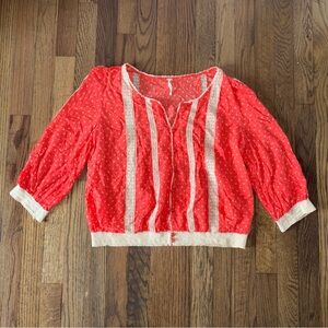 Free People Women’s Peasant Blouse Size S